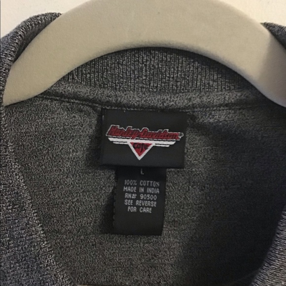 Harley-Davidson cafe gray polo. Large - Picture 3 of 4